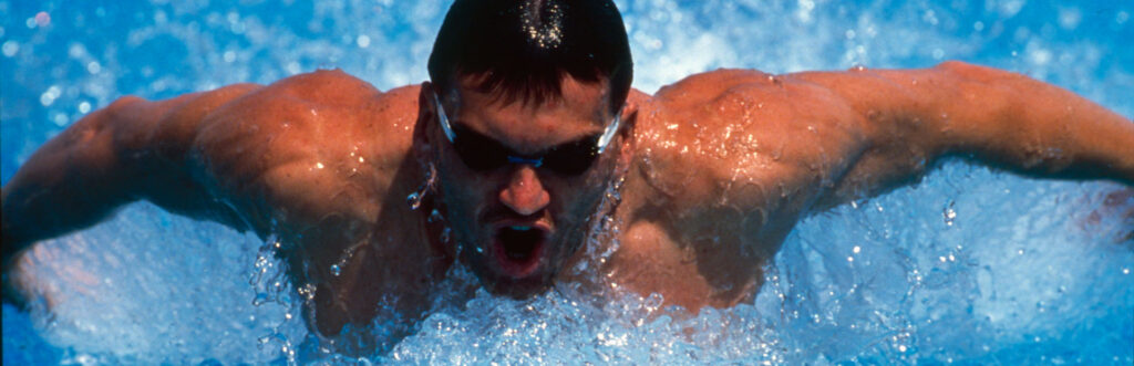 Schmetterlingsschwimmer bei der EM 1991